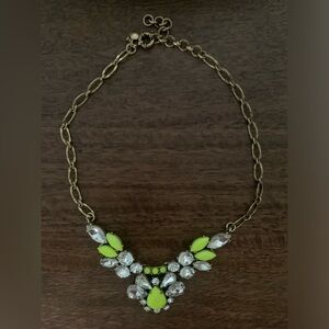J. Crew Factory Neon Statement Necklace